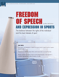 Freedom of Speech & Expression in Sports